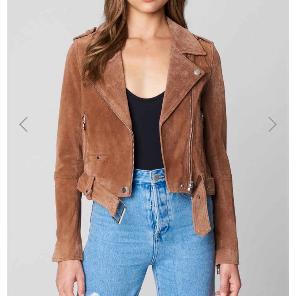 Blank NYC “Coffee Bean” Real Suede Jacket